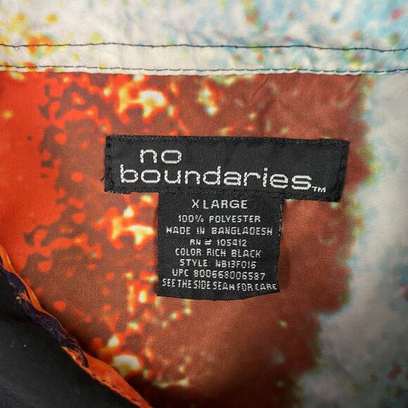 Vintage No Boundaries Shirt Men's XL Button Up Down Surf Surfing Skate 90s Y2K - Picture 4 of 8
